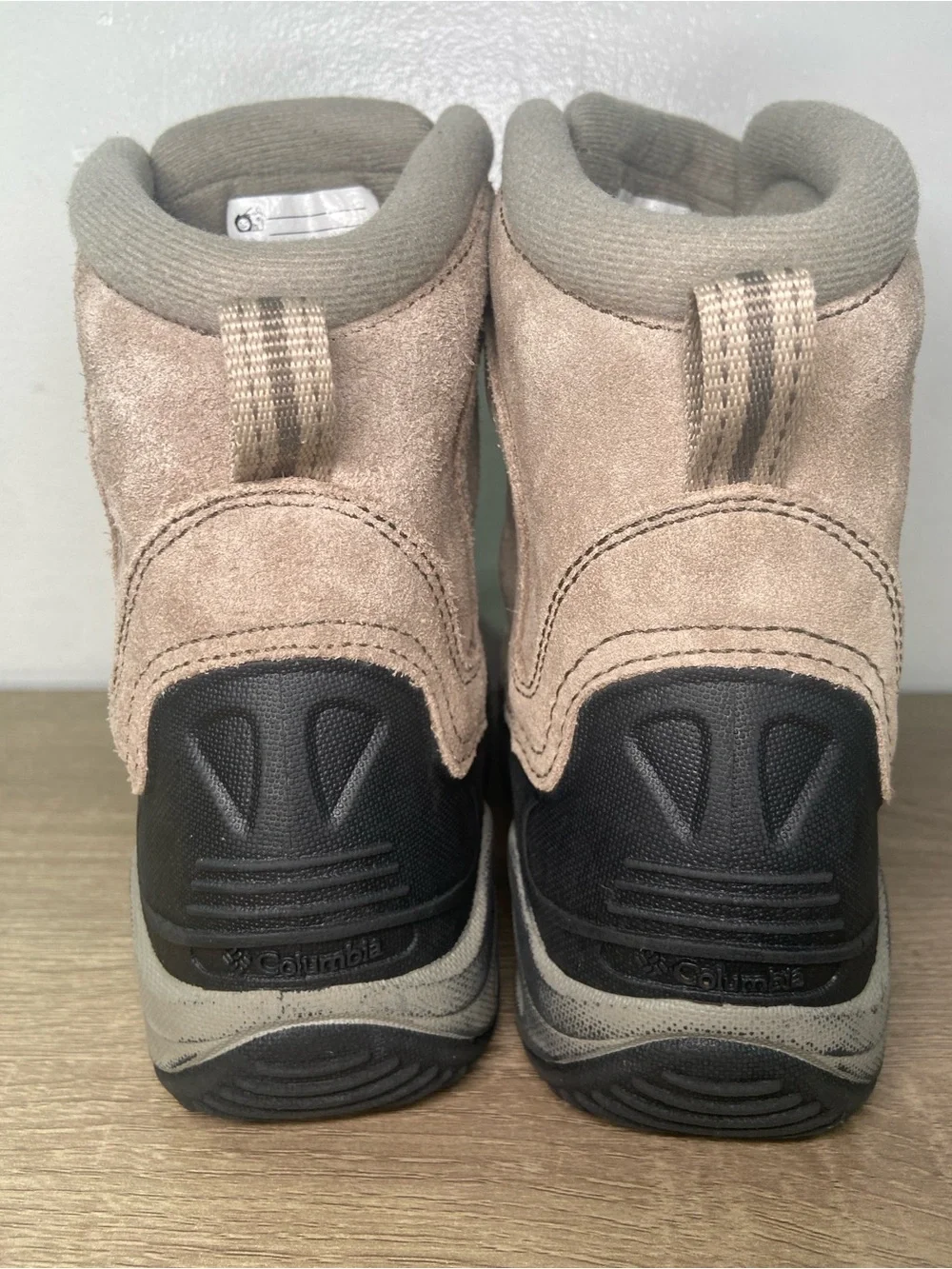 Columbia Winter Boots 3 Youth Bugaboot Suede High Top Kids Tan Black Gray